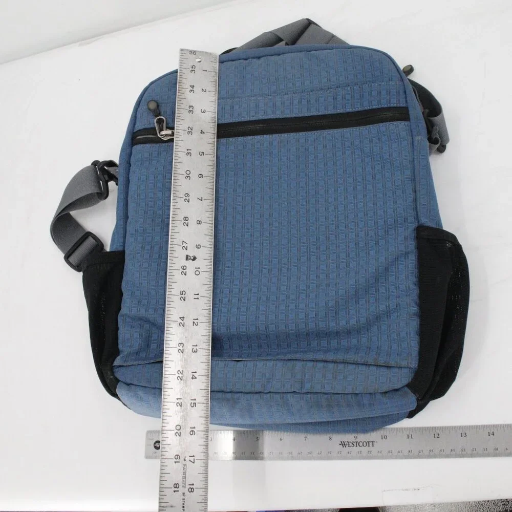 Y2K Patagonia light wire tote style shoulder Laptop bag Backpack Messenger blue